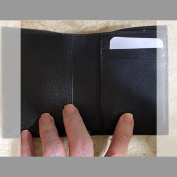 Saint Laurent Metallic Leather Bifold Wallet ($ORIG.$795) w/tax - Picture 3 of 3